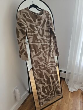 knee length dresses for ladies Amber Leopard Print Mesh Maxi Dress / MADE TO ORDER  By Esme Rose
